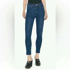 FRAME Le High Slit Hem Ankle Skinny Jeans in Majesty Size 23 NWT